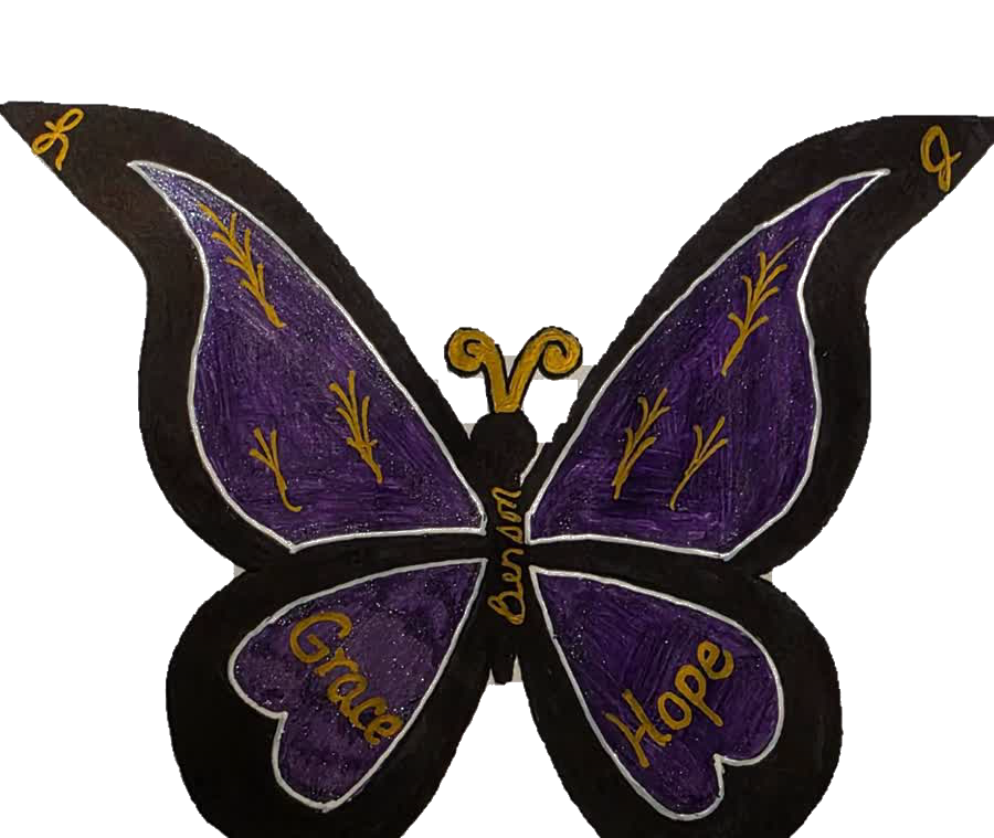 LKB Counseling butterfly logo with the words Grace and Hope